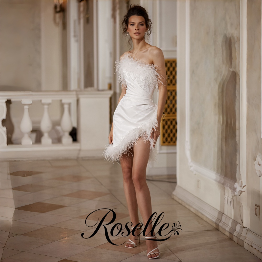 Wedding Qw - ROSELLE Mini Vestido de Novia sin