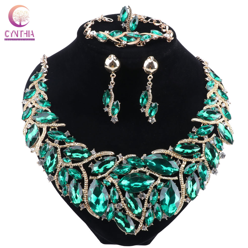 CYNTHIA, collar de cristal de  - Indian Wedding Supply reseña y precio