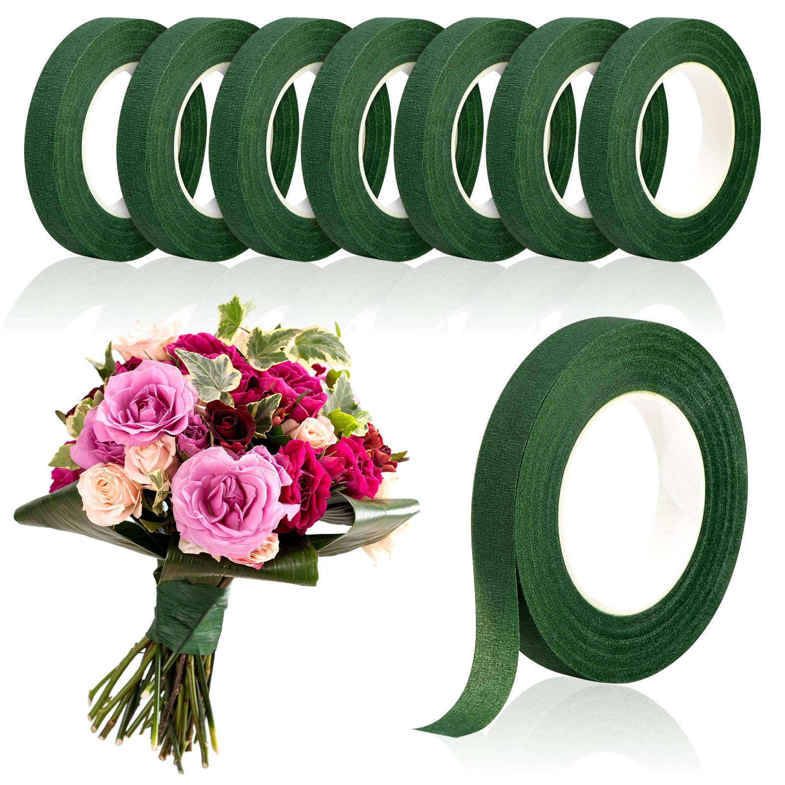 Cinta Floral Verde de 20 Yarda - Wedding Floral Supply reseña y precio