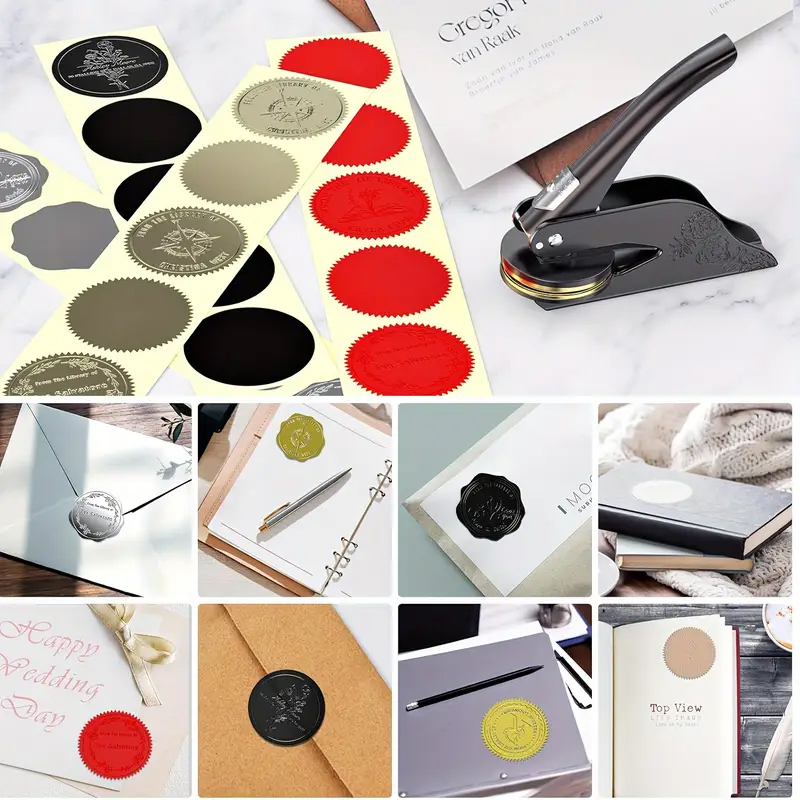 Sello en relieve personalizado - Wedding Envelopes reseña y precio