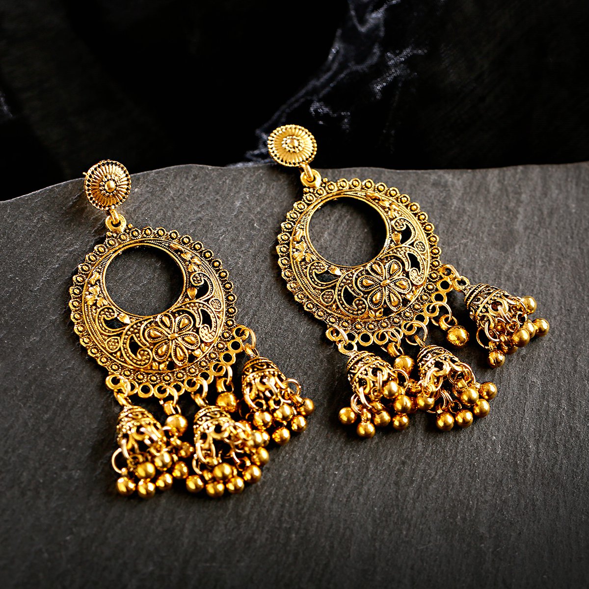 Pendientes Jhumka Indios Étnic - Indian Wedding Supply reseña y precio