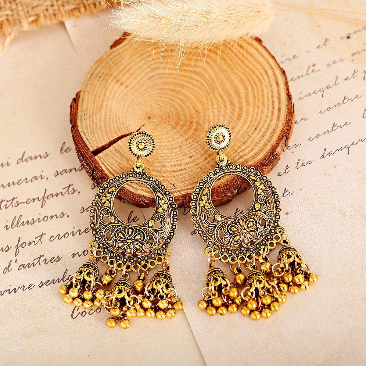 Pendientes Jhumka Indios Étnic - Indian Wedding Supply reseña y precio
