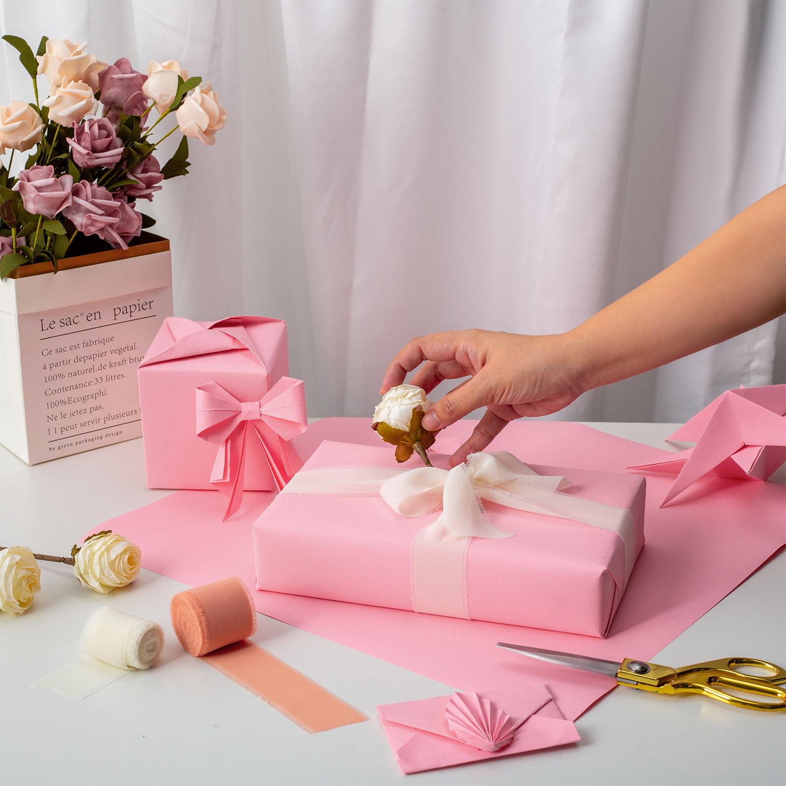 50CMX10M, papel de regalo flor - Wedding Floral Supply reseña y precio